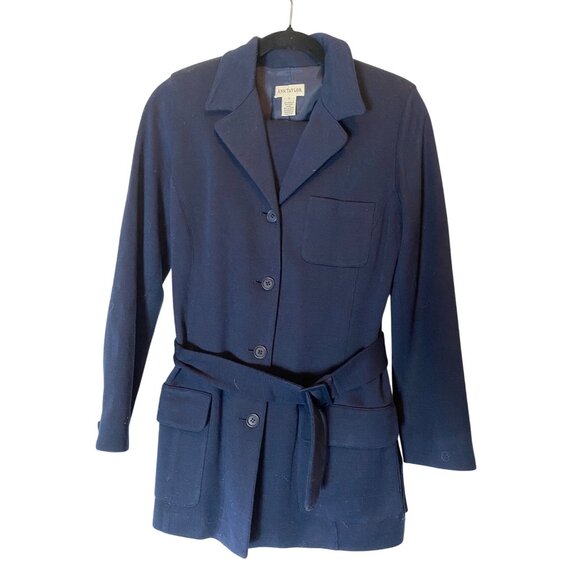 Ann Taylor Blazer w/ Belt (size 2) & Pants (size 4) Set Wool Blend - Picture 2 of 16